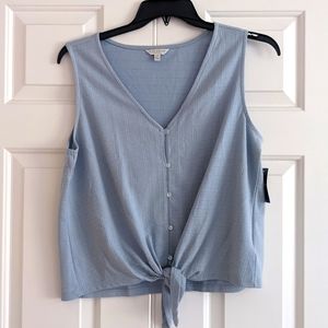 Lucky brand sleeveless knotted top
